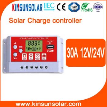 Automatic Switch 12/24V 30A Solar Charge Controller for Solar System - Guangzhou Jinsheng NewEnergy Technology Co., Ltd. - China