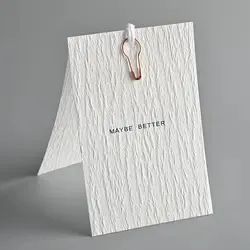 Hot Custom Printed Logo Luxury Hanging Labels Clothing Tags Small Price Tags - Ningbo Yinzhou Wenhui Paper Co., Ltd. - China