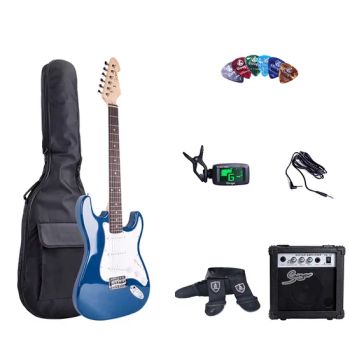 Wholesale St Alder Body Wood Electric Guitar Kit/Sets Finish Glossy Model NO. L-G1-ST HS Code 9202900090 Specification - Guangzhou Vines Musical Instruments Co., Ltd - China