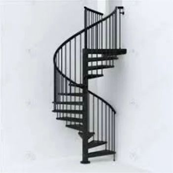 Mild Steel Spiral Stairs, For Home Color black Features 7 feet Material Mild Steel Usage/Application Home Surface Finish - A S Fabricator - India