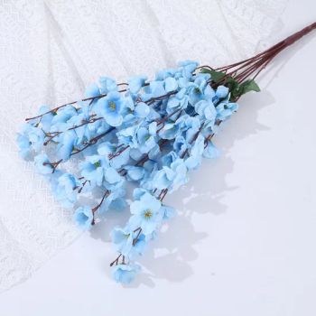 Artificial Flowers Wedding Decoration Supplies 9 Branches Peach Blossom Artificial Silk Flowers - Hebei Zhuochu Commerce Co., Ltd. - China