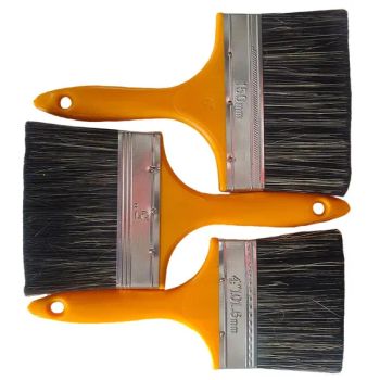 Customized, Thickened and High-End Craftsmanship Black Horsehair Paintbrushes with Yellow Plastic Handles - Wuxi Wonderful Import & Export Co., Ltd. - China