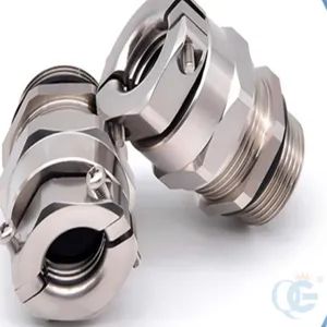 M22*1.5 Nickel Plated Brass Cable Gland IP68 Waterproof Double Lock Cable Gland for Railway - Wenzhou Quanguan Electric Co., Ltd. - China