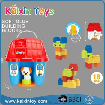 Silicone Rubber Baby Teether Large Stacking Soft Building Blocks Construction Toy (10448185) - Shantou Kaixin Trading Co., Ltd - China