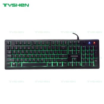 Gaming Keyboard with Rainbow Color Metal Front Panel  - Tyshen Technology Co., Limited - China