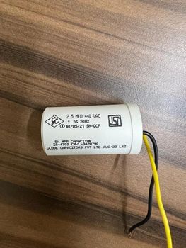 GC 2 Ceiling Fan Capacitor, For Fans, Surface Mount Brand GC Terminals 2 Tolerance 5% Material Plastic Usage/Application - Super Sales Corp - India