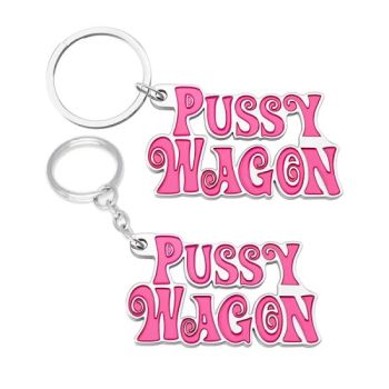 China Factory Customized Zinc Alloy Pussy Wagon Key Chains DIY Pendant Keyring Fashion Key Ring Holder Accessories Pink Letter Keychain - Zhongshan Echo Crafts Co., Ltd. - China