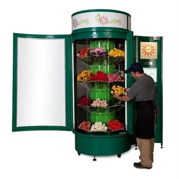 Automatic Smart Flower Vending Machine Fresh Floral Bouquet Dispenser for 24 Hour Self Service Retail Business - senesie mfg llc - United States