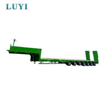 Luyi New 40 FT 45FT 7 Axle Low Bed Semi Trailer Transport Heavy Vehicles and Other Heavy Goods Low Bed Semi-Trailer Transporters for Sale - Shandong Luyi Dedicated Vehicle Manufacturing Co., Ltd. - China