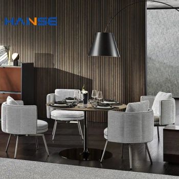 Hotel Restaurant Furniture Set Coffee Shop Furniture Dining Room Leather Seats Chair - Foshan Hanse Industrial Co., Ltd. - China