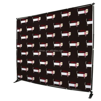 10X10' Event Backdrop Telescopic Banner Stand Type L Stand Shape Straight Model NO. JMZJ Style Floor-type Feature Fireproof - WUHAN JARMOO FLAG CO., LTD. - China