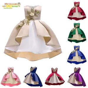 New Style Sequin Flower 3-9 Years Girl Birthday Party Wedding Gown Childrens Dresses - Shanghai Hexuan Baby Products Co., Ltd. - China