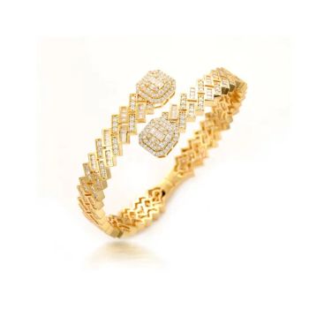 New Arrival 10K 14K 925 Silver Fashion Bangle - Qingdao Gemopia Jewelry Co., Ltd. - China