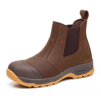 Men Chelsea Boots with Protective Toe Cap and Anti Puncture Midsole - Shandong Jiankun Protective Equipment Co., Ltd. - China