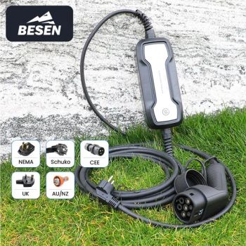 16A Type 1 SAE J1772 Portable EV Charger for Electric Car Weight 3kg Color Black Origin China IP Rating IP66 Trademark BESEN - BESEN INTERNATIONAL GROUP LIMITED - China
