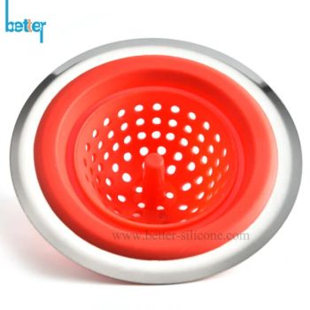 Custom Durable/Foldable Drains Sink Cullender Silicone Rubber Filter/Strainer/Colander/Filtrator for Bathroom/Kitchen - Xiamen Better Silicone Rubber Co., Ltd. - China