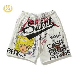 Printing Hip Hop Streetwear Shorts Custom Graffiti Sweat Shorts - Guangzhou Shangshang Industrial Co., Ltd. - China