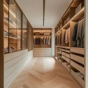 Factory Direct Pricing Luxury Modern Walk-in Closet Systems Custom Spacious Wardrobe Organizers with Glass Doors - Foshan Zofa Smart Furniture Co., Ltd. - China