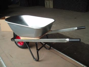 Wheelbarrow Wheel Barrow Garden Tool Carts (WB8601) Trademark GS Wheel Amount 1 Origin Qingdao Style Unfolding Model NO. - QINGDAO GOLDEN SOURCE INDUSTRY CO., LTD. - China