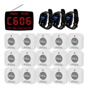 Wireless Restaurant Pager System 1 Display 15 Buttons 3 Watches Voice Broadcast - Beijing Dydcall Technology Co., Ltd - China