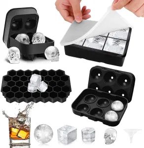 Ice Cube Trays Reusable, Safe Material Silicone Ice Cube Molds - Market Union Co. Ltd. - China