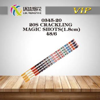 0345 20 20s Crackling Magic Shots Professional Outdoor Hand Blaster Ball Fireworks Crackers - LIUYANG GLOBAL SUPPLY CHAIN SERVICE CO., LTD. - China