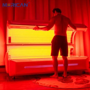 Merican M6n OEM ODM Full-Body Near Infrared Red Light Therapy Bed Best Price for SPA Salon Healthy Care Targets Face Hands Feet - Guangzhou Merican Optoelectronic Technology Co., Ltd. - China