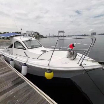 8.5m 27FT Fiberglass Cabin Fishing Yacht with Rod Holders Luxury Sports Yacht Hot Sale - Qingdao Yamane Ryu Yacht Manufacturing Co., Ltd. - China