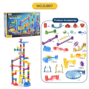 Marble Run Toys 84PCS Building Blocks Luminous Balls Educational Toys Marble Ball Track Kids'rail Track Toys - Shantou Yuanheng Intelligent Technology Co., Ltd - China