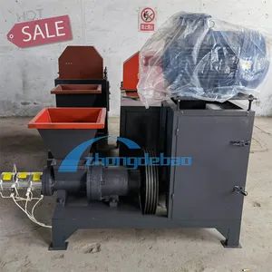 Rice Husk with Cutoff Device Wood Chip Briquette Maker Sawdust Charcoal Biomass Briquette Machines Wood Sawdust Press Machine - Zhengzhou Zhongdebao Industrial Co., Ltd. - China