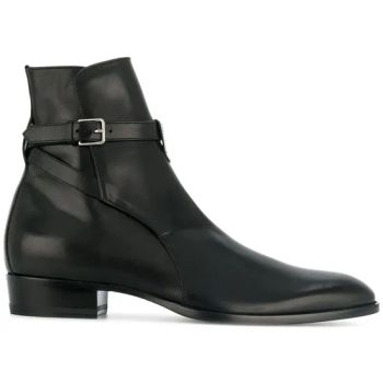 Handmade Summer Chelsea Boots for Men Cross-Border Export European American Cowhide Design Buckle Pointed Toe Height Increasing - Zhangzhou Xiangcheng Danxing Trading Co., Ltd - China
