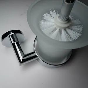 Wall Mounted 304 Stainless Steel Weld Toilet Brush Holder Set Sets Color Silver Style Modern Shape Square Finish Stain Model NO. - Changsha Yite Bathware Co., Ltd - China