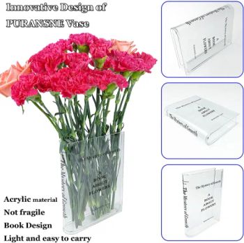 ISO BSCI Factory Wholesale Custom Clear Acrylic Book Shaped Flower Vases - Shenzhen Yingyi Best Gifts Co., Ltd. - China