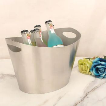 Portable Stainless Steel Hotel Catering Supplies Wine Champagne Ice Bucket KTV Bar - Lihao Houseware (Guangzhou) Co., Ltd - China