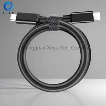 USB Type C Cable USB3.0 Fast Charging USB C to USB C Black PVC Cables Mobile Phone USB 3.0 Cable - Dongguan Xuya Elec. Co., Ltd - China