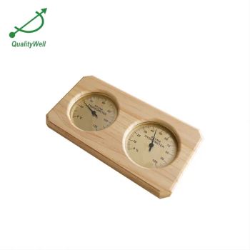 2024 New Sauna Accessories Natural Cedar Wooden Thermometer and Hygrometer Sauna - Shanghai Qualitywell Industrial Co., Ltd. - China