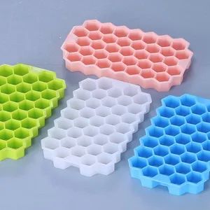 Silicone Ice Cube Trays with Lids Flexible Ice Trays for Freezer 37 Cubes Ice Cube Molds for Whiskey Cocktails Chilled Drinks - Chaozhou Chaoan Fanxin Stainless Steel Kitchenware Factory - China