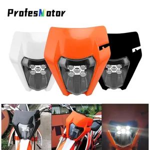 Motorcycle Headlight Fairing Headlamp E8 Emark 12V LED for Ktm Sx Sx-F Exc Xc- Wxc-F Wr Drz Yz Kxklxf Dirt Bike Fairing Mask - Jinhua Qingjifeng Motorcycle Parts Co., Ltd - China