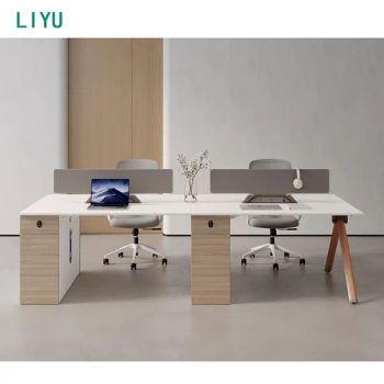 Liyu China Manufacturer Modern Modular Office Furniture Office Workstation Desk Table Partition for 2, 4, 6 Person People - Foshan Liyu Furniture Co., Ltd. - China