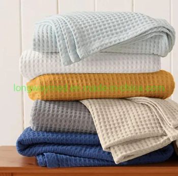 100% Cotton Waffle Weave Thermal Blanket Cellular Blanket Hospital Blanket - Longway Technologies Co., Ltd. - China