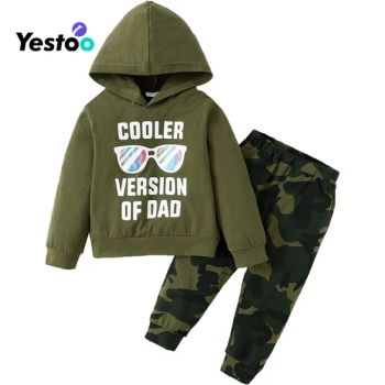 Toddler Boy Clothes Baby Outfits, Little Boys Summer Letter Printed Short Sleeve with Pants 2PCS Clothing Set - Amoy Yestoo Apparel Co., Ltd. - China