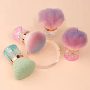 Transparent Handle Nail Dust Cleaning Brush Cleaning Magic Mirror Powder Nail Brush - Ningbo Sundy Imp & Exp Co., Ltd. - China