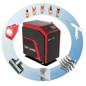 Lintcnc Portable Metal Welding Machine Fiber Laser Welder 1000W 1500W 2000W for Plate Metal Steel Tube 3kw with Water Chiller and Automatic Wire Feeder - Lintcnc Tech Co., Ltd. - China