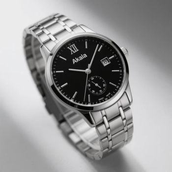 Akala Men's Stainless Steel Watch Business Chronograph Waterproof Analog Quartz Watches - Xiamen Gwell Sports Goods Co., Ltd. - China