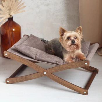 Small Dog Beds Wooden Dog Hammock Puppy Bed Cat Bed Hammock Color Natural Pattern Solid Origin Europe Trademark zzm Shape Quadrate - Cao County Zhi Zhen Mei Wood Co., Ltd. - China