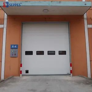 Stainless Steel Industrial Sectional Door Clean Long Sectional Garage Door Customize Sectional Overhead Doors - Seppes Door Industry (Suzhou) Co., Ltd. - China