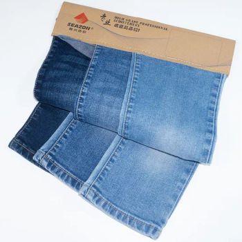 Zz1368 Premium Polyester Viscose Cotton Spandex Denim Fabric Width 56/57 Style Twill Weight 9.9oz Origin China Model NO. - Foshan Seazon Textile and Garment Co., Ltd. - China