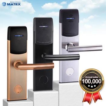Wooden Door Electronic Key Card Hotel Locks Stainless Steel with Software - Matrx Technology Limited - China