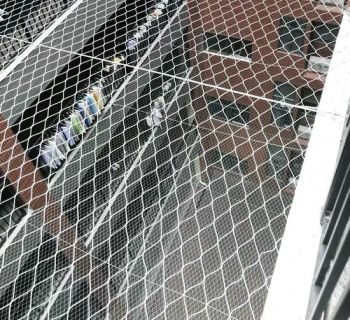 Stainless Steel Zoo Garden Kindergarten Balcony Balustrade Railing Stair Outdoor Knitted Bird Cage Enclosure Fence Walk-in Aviary Wire Rope Cable Mesh Netting - Anping County Shanwei Metal Products Co., Ltd - China