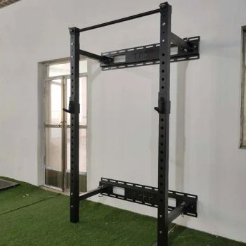 Custom Gym Fitness Rack Wall Mounted Folding Squat Rack Origin China Gender Unisex Material Steel Warranty 1 Year Age Group - Qingdao Modun Industry & Trade Co., Ltd. - China
